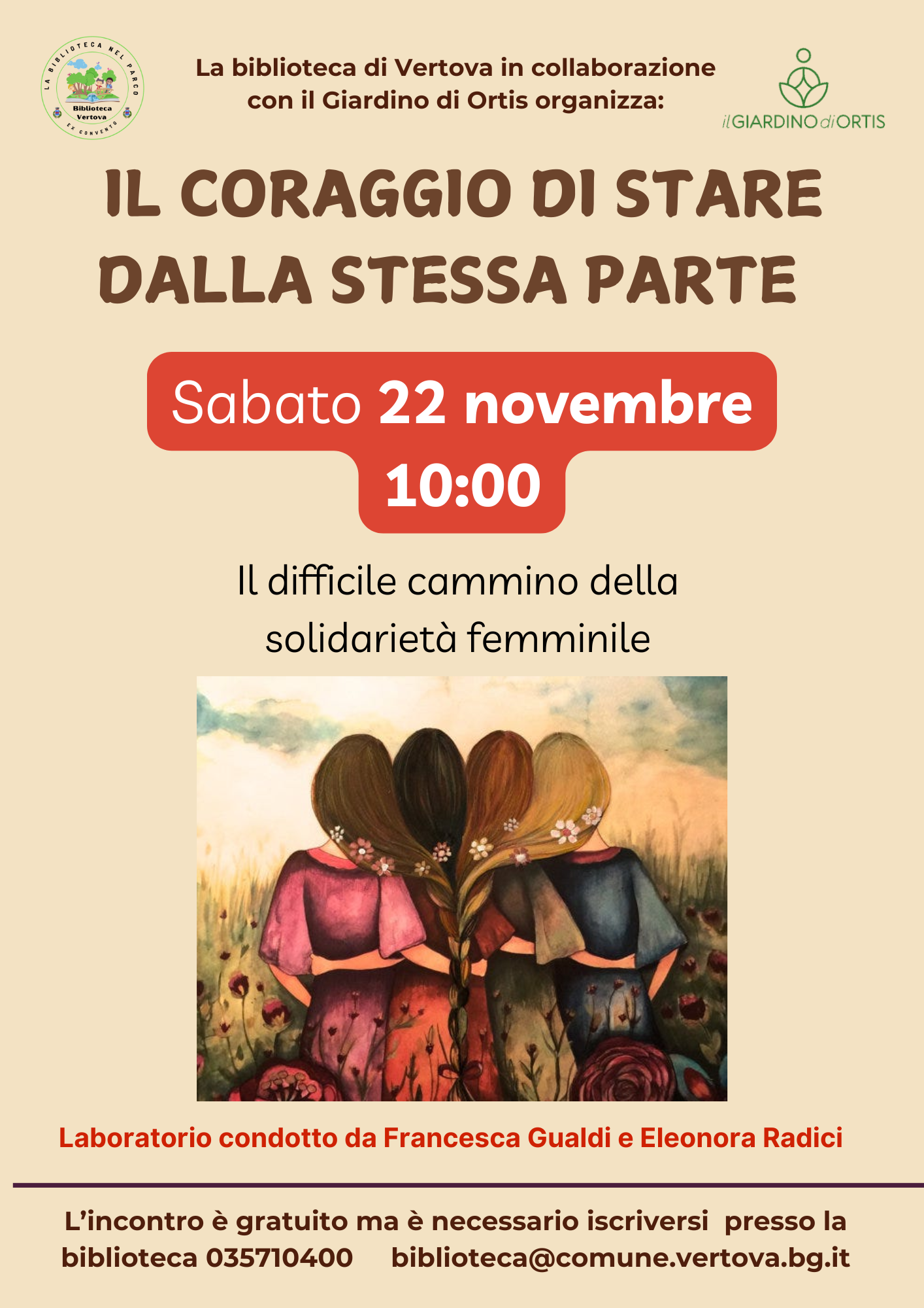 Un incontro per approfondire il tema della solidarietà femminile