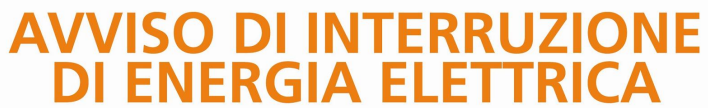 Immagine che raffigura Avviso interruzione energia elettrica - 21 NOVEMBRE 2023
